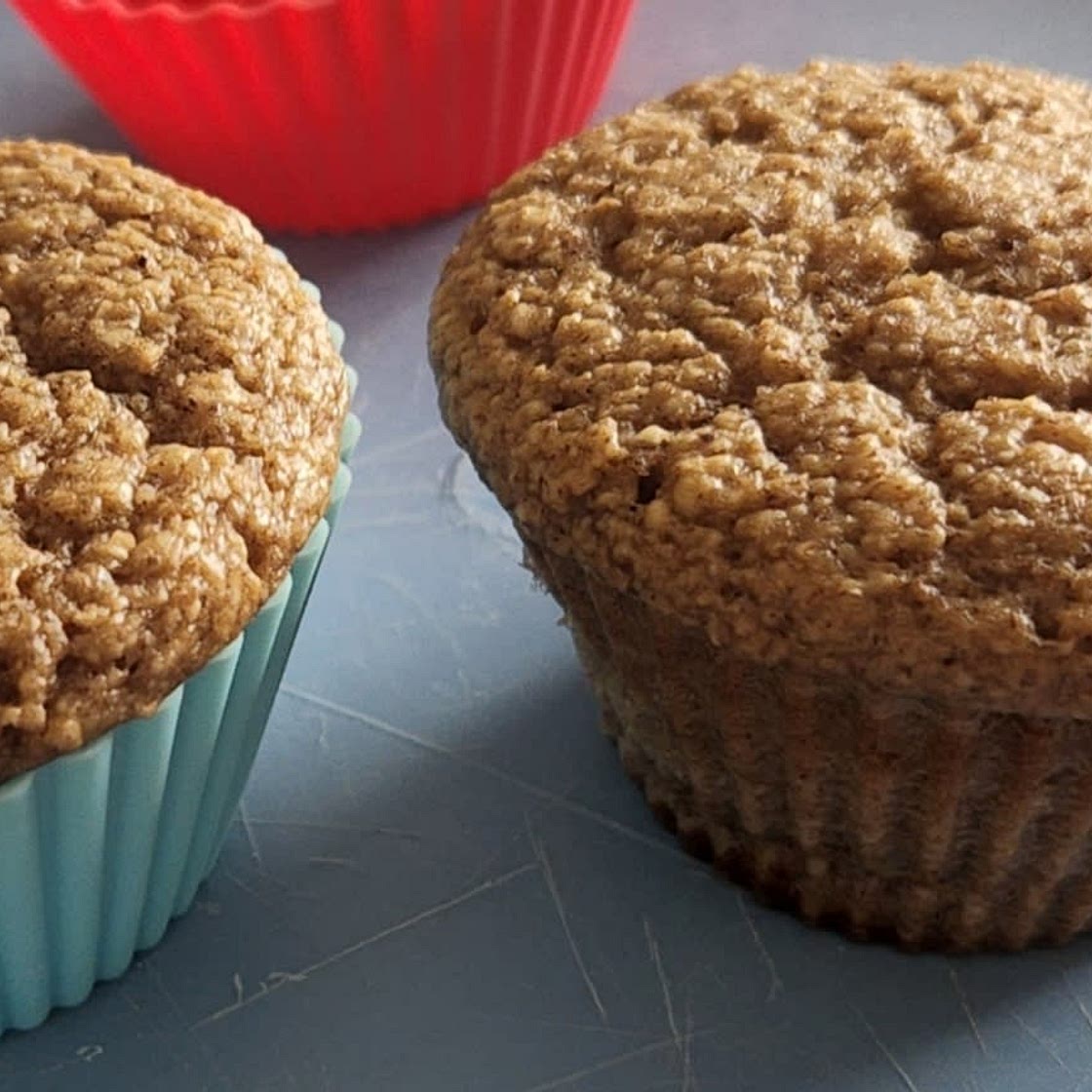 Healthy Banana Oatmeal Blender Muffins