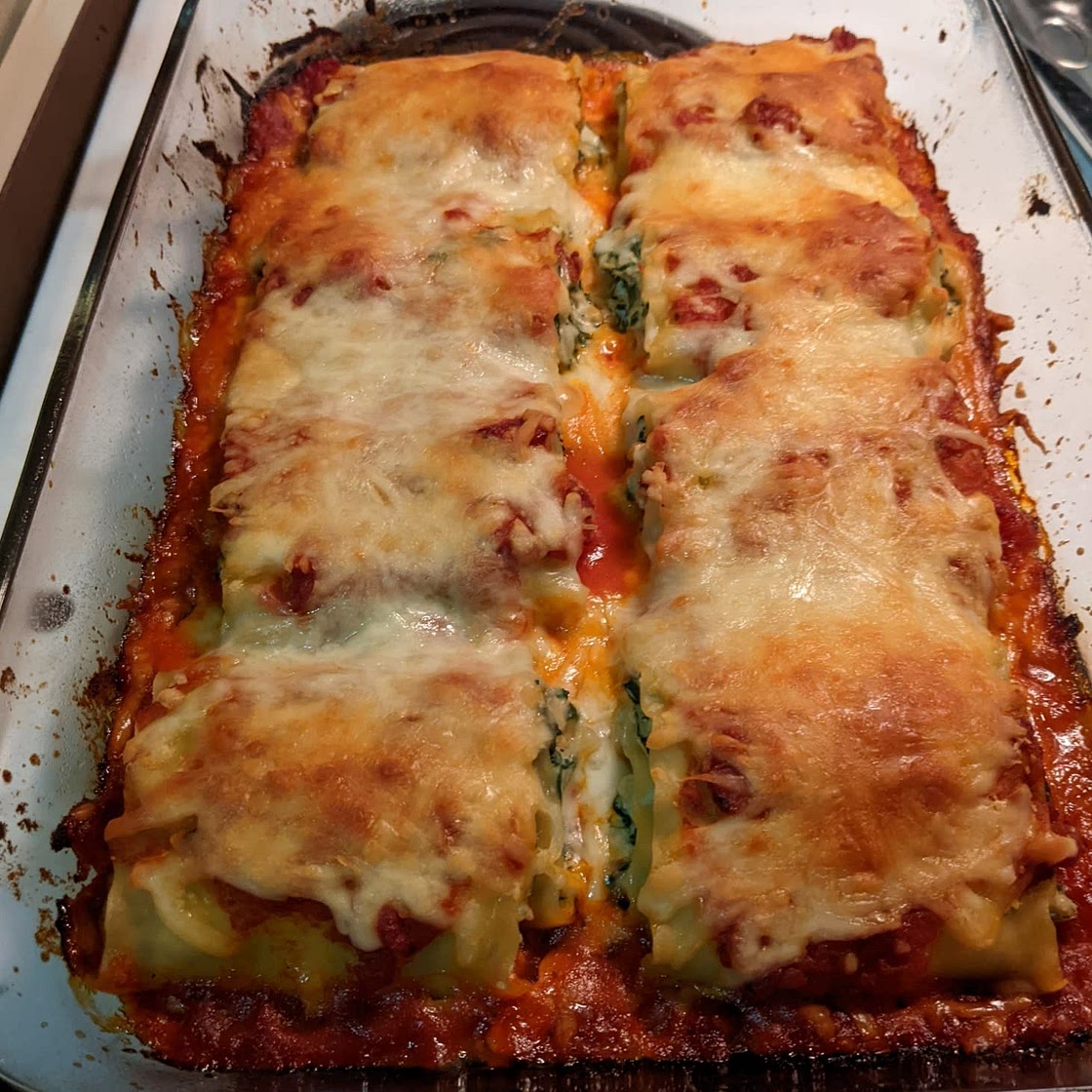 Spinach Artichoke Lasagna Roll-up