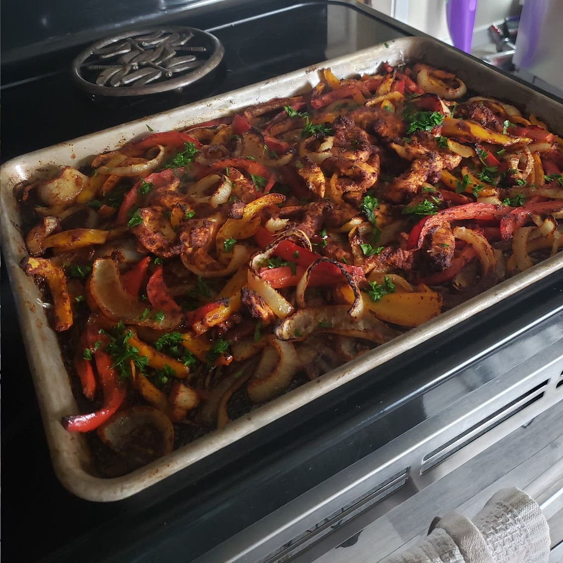 Sheet Pan Chicken Fajitas
