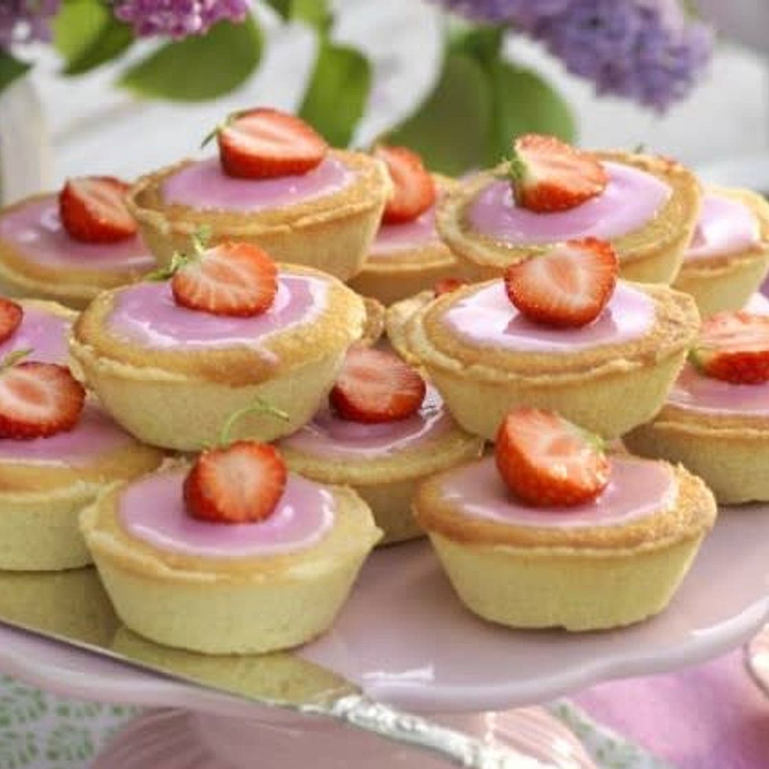 Delicious strawberry mazarines