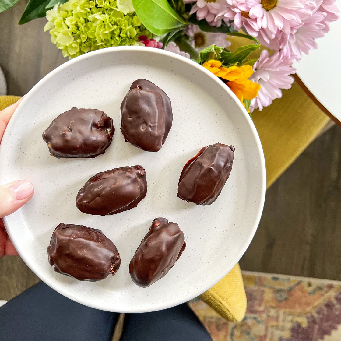Peanut Butter & Chocolate Covered Dates