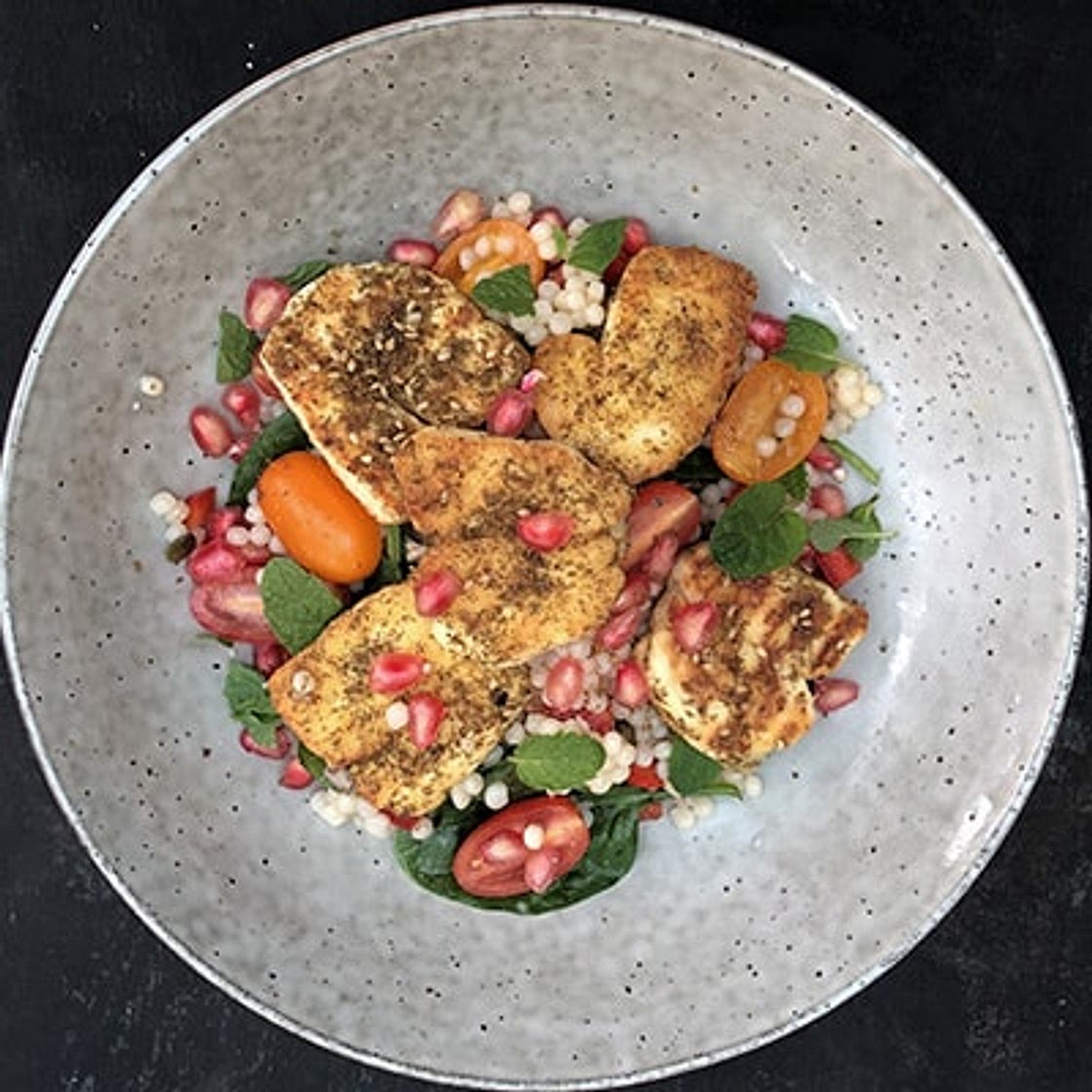 Pearl Couscous and Pomegranate Salad