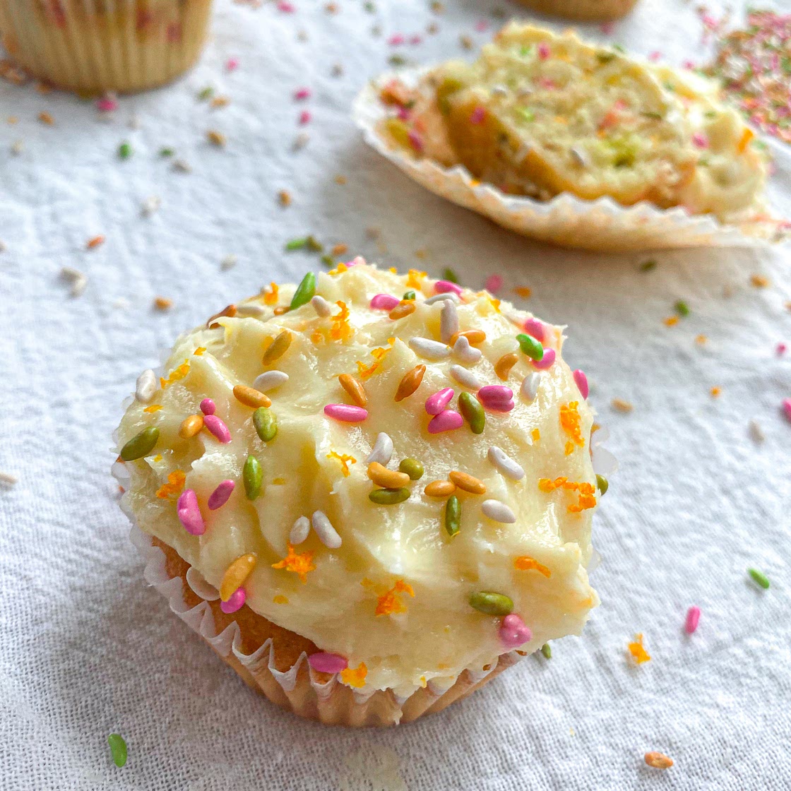 Funfetti Fennel Cupcakes