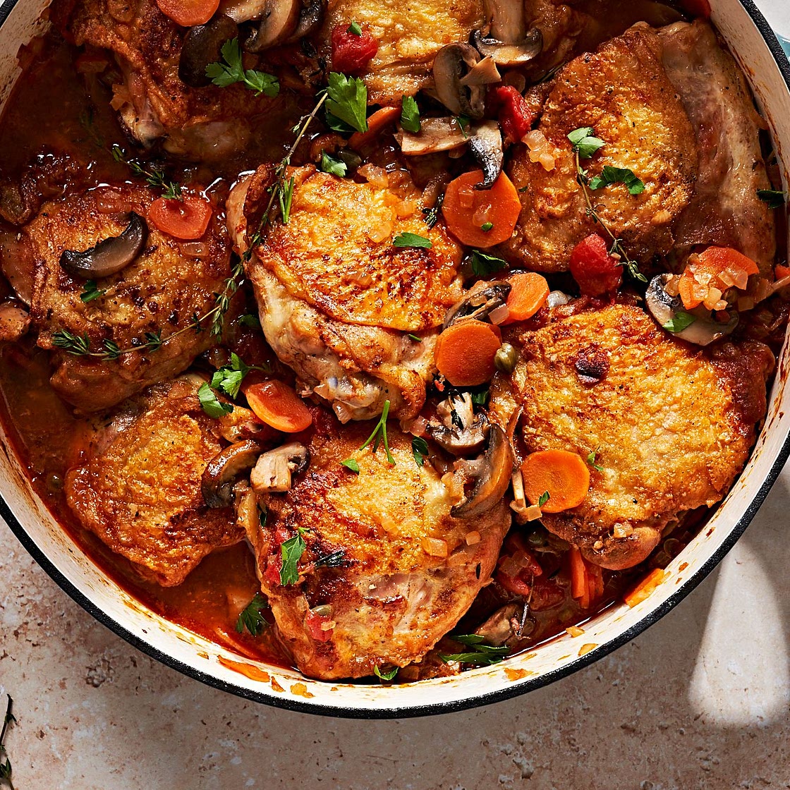 Skillet Chicken Cacciatore