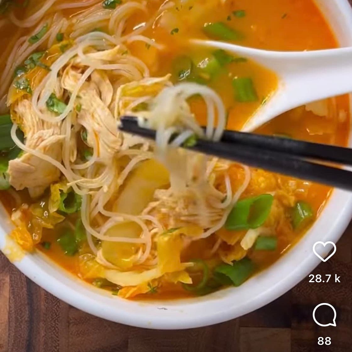 Thai Red Curry Coconut Chicken Soup
