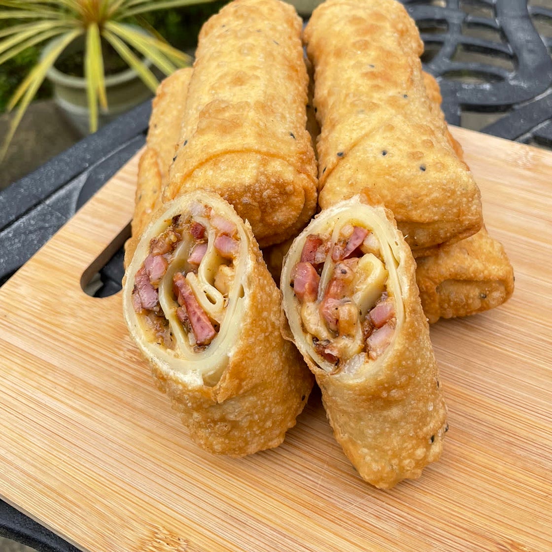 Carbonara Spring Rolls