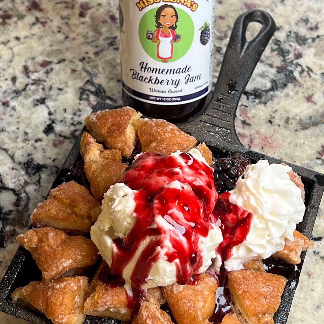 Krispy Kreme Donut Blackberry Cobbler 