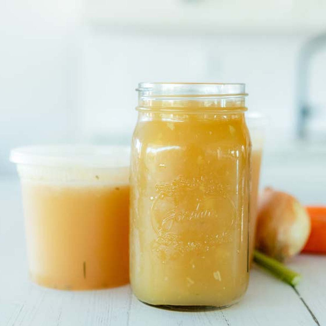 Easy Chicken Bone Broth in the Instant Pot