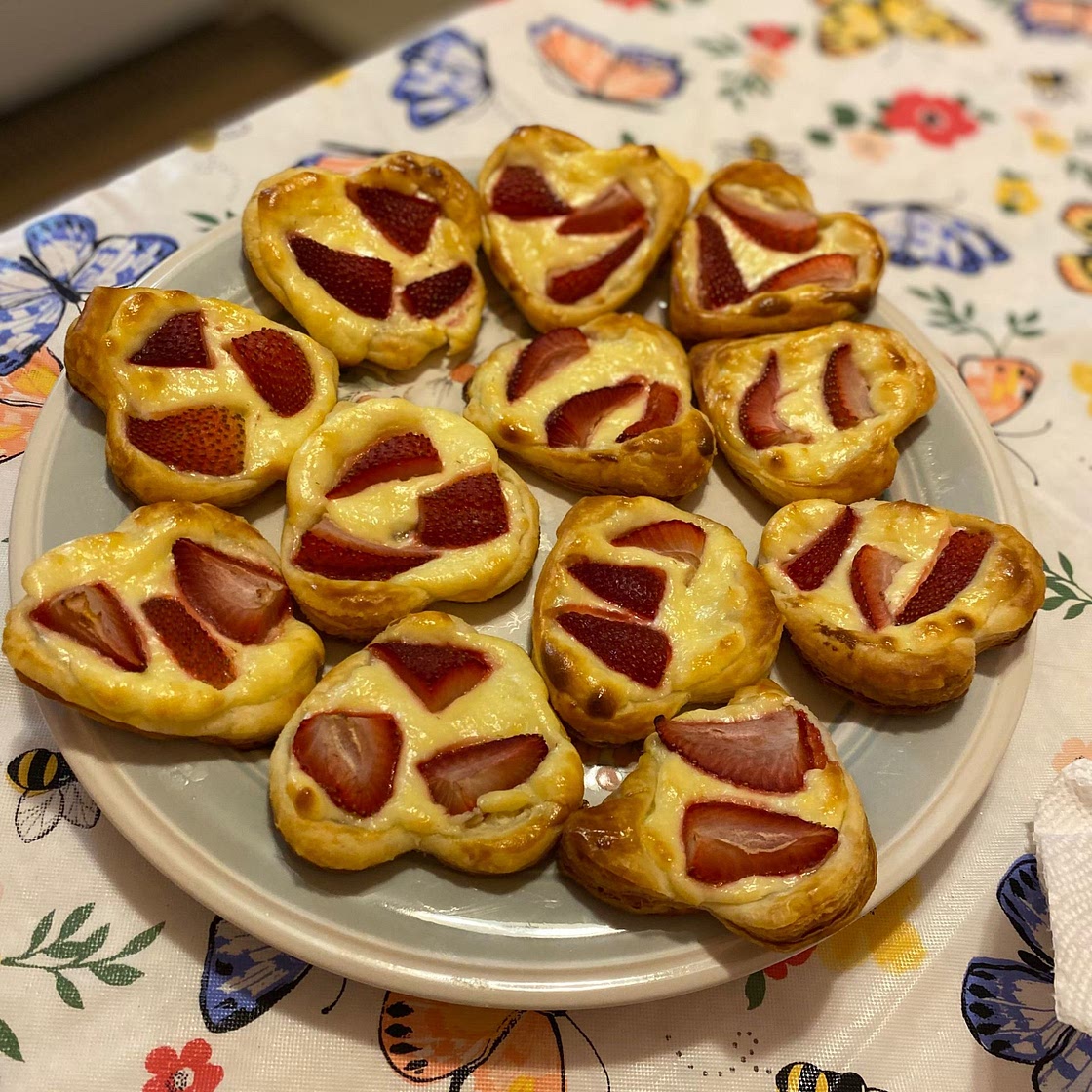 Cheese Heart Danishes