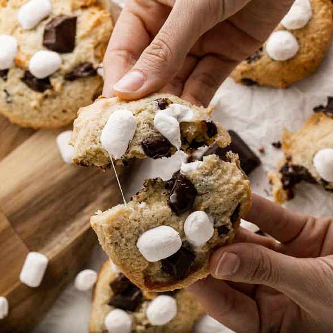 Guilt-Free S'mores Cookies