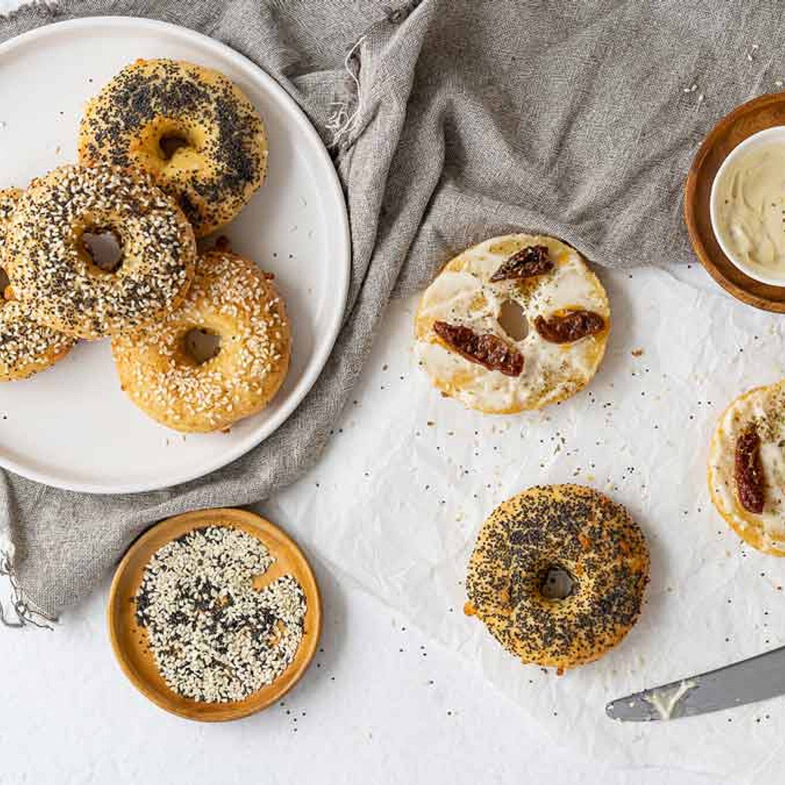 Easy Keto & Gluten Free Bagel Recipe (No Yeast)