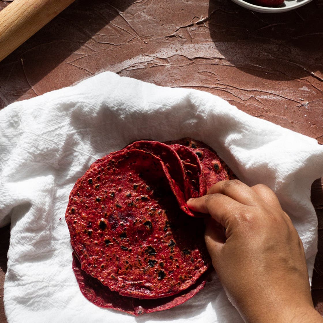 Beetroot Roti