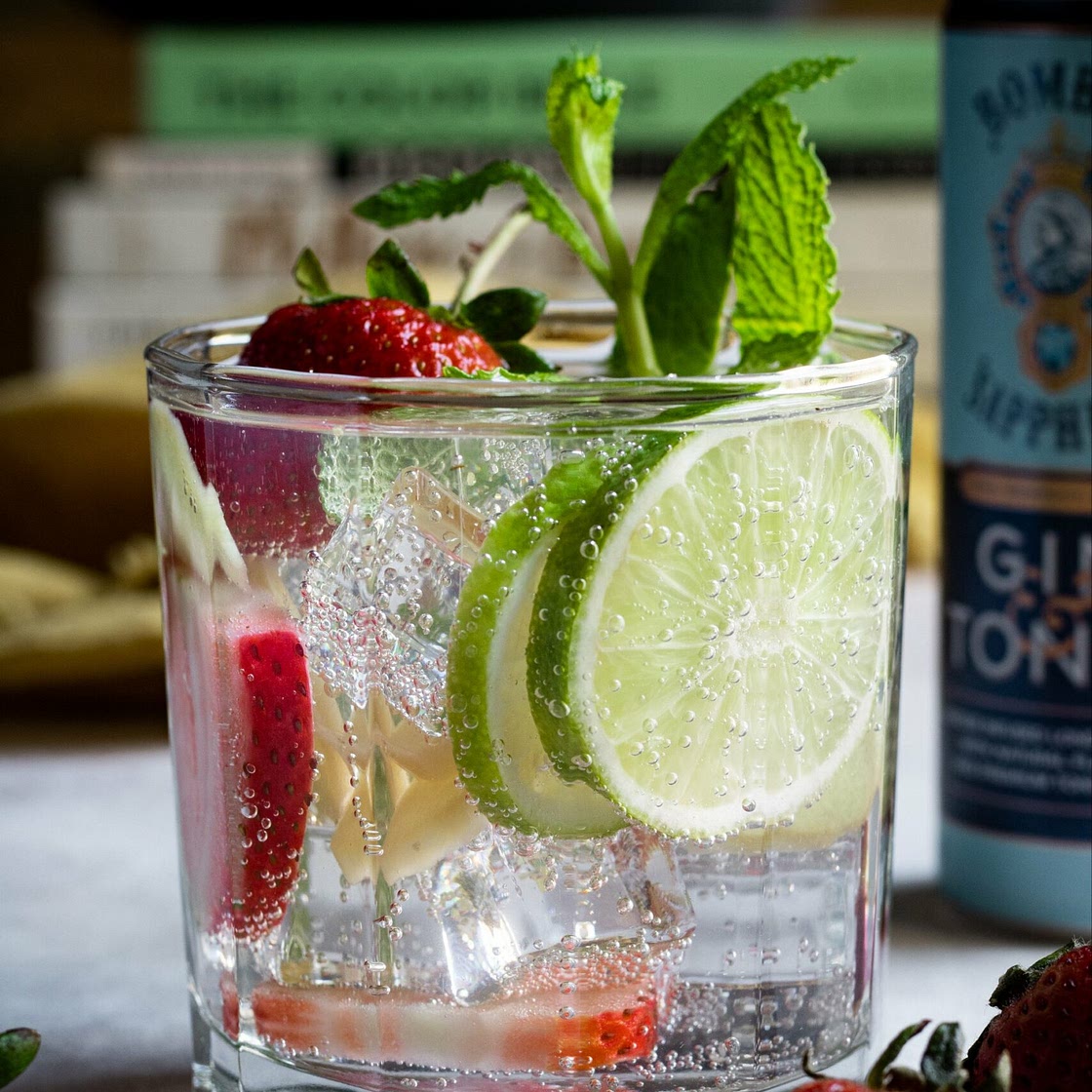 Ginger, Mint & Strawberry Gin & Tonic