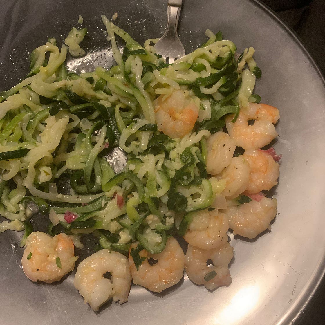 Garlic Butter Shrimp Zucchini Noodles