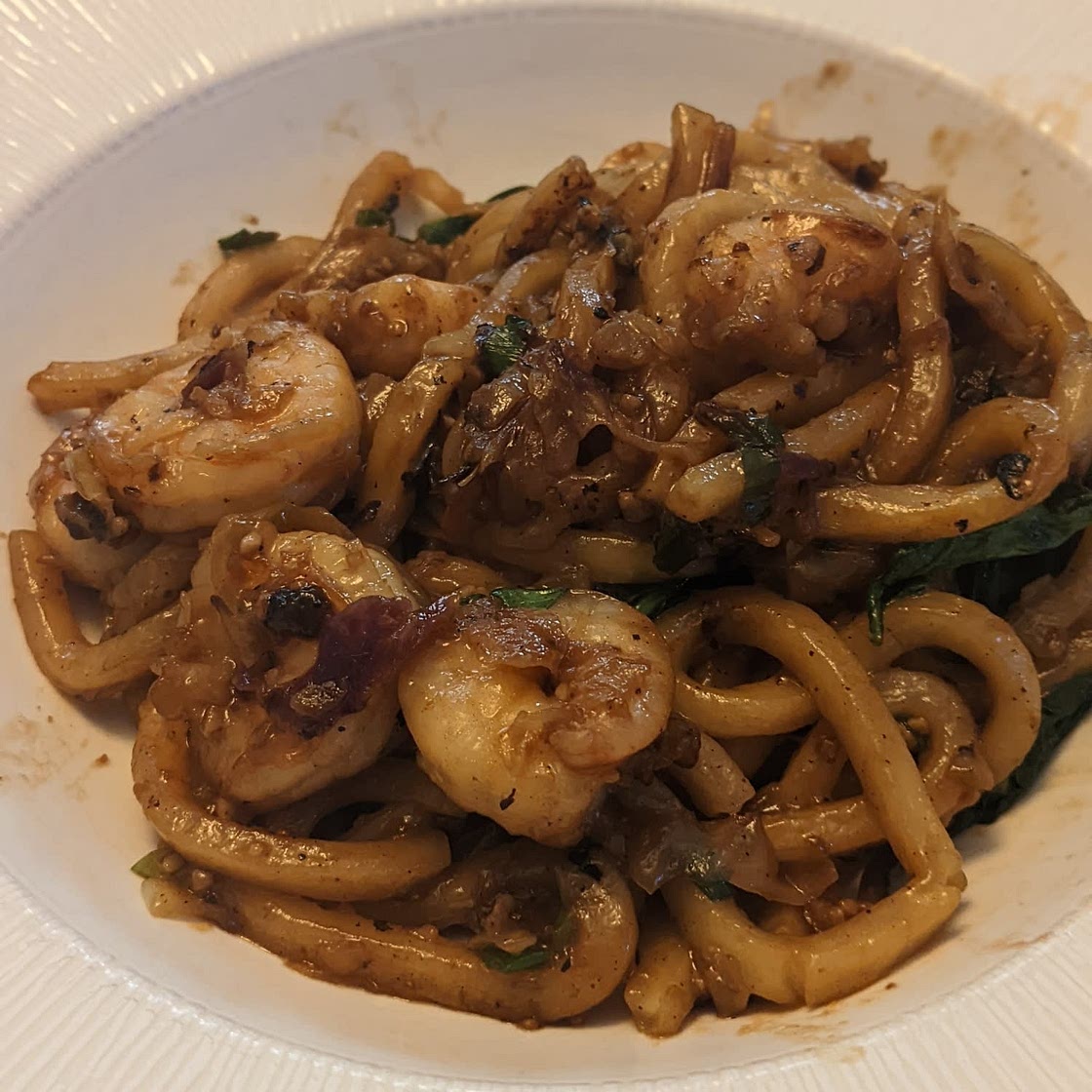 15-minute Garlic Prawn Udon