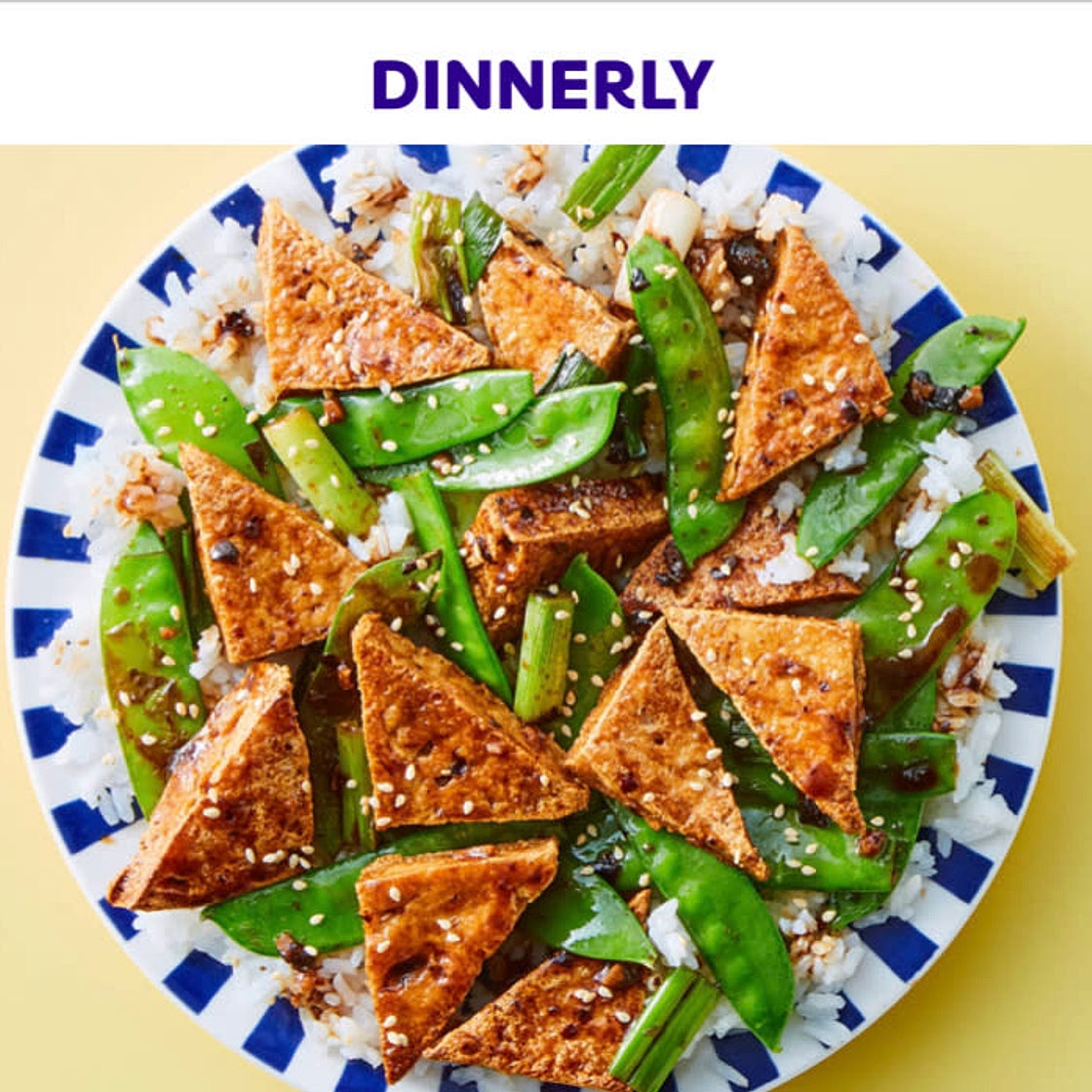 Pan-Fried Tofu with Black Bean Sauce & Steamed Rice