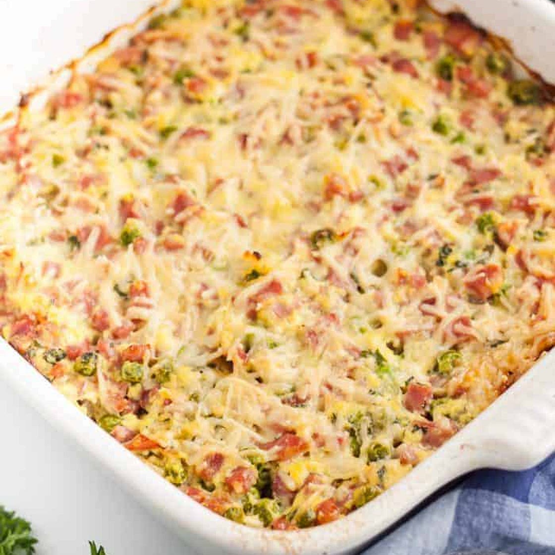 Keto Ham Casserole (Ham Carbonara)