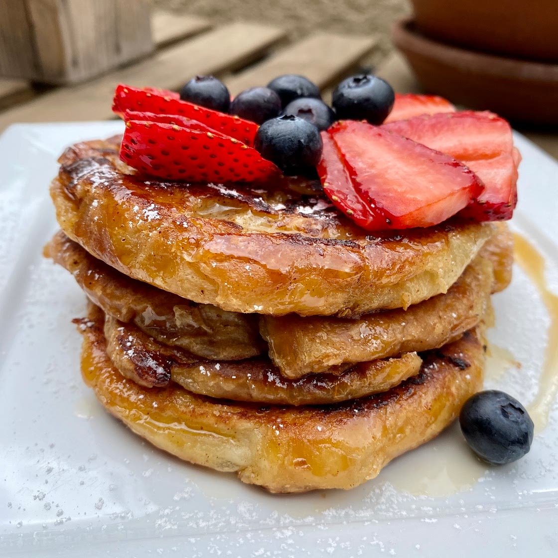 Vegan Croissant French Toast