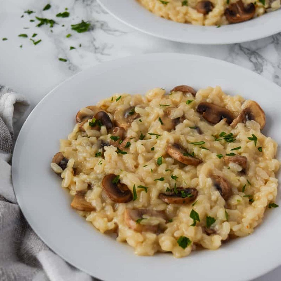 Baby Bella Mushroom Risotto