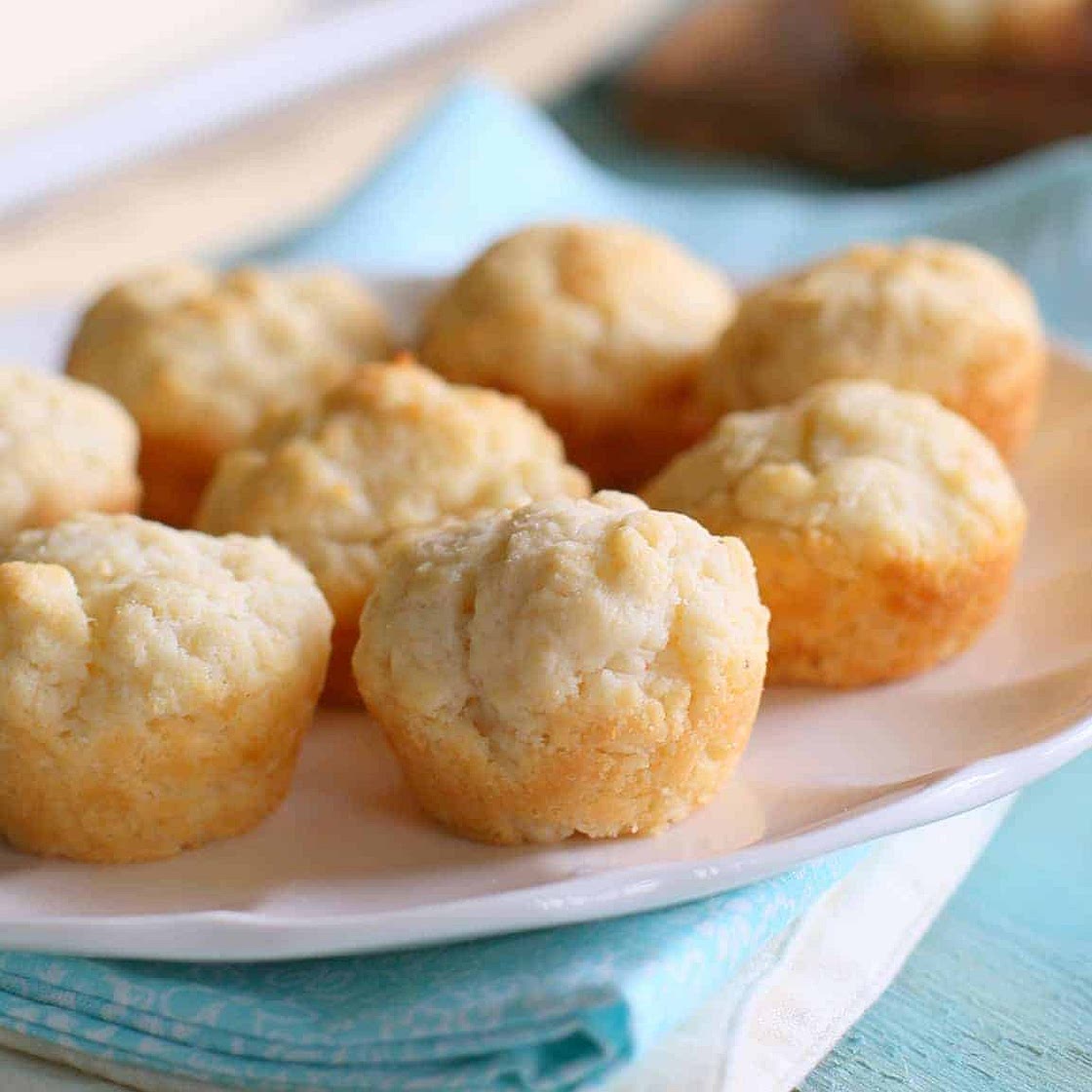 Sour Cream Mini Biscuits - The Girl Who Ate Everything