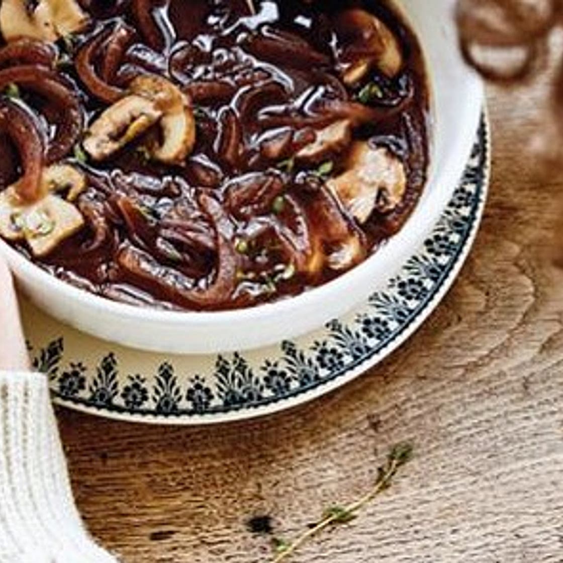 Read Red Wine, Mushroom and Onion Soup Online