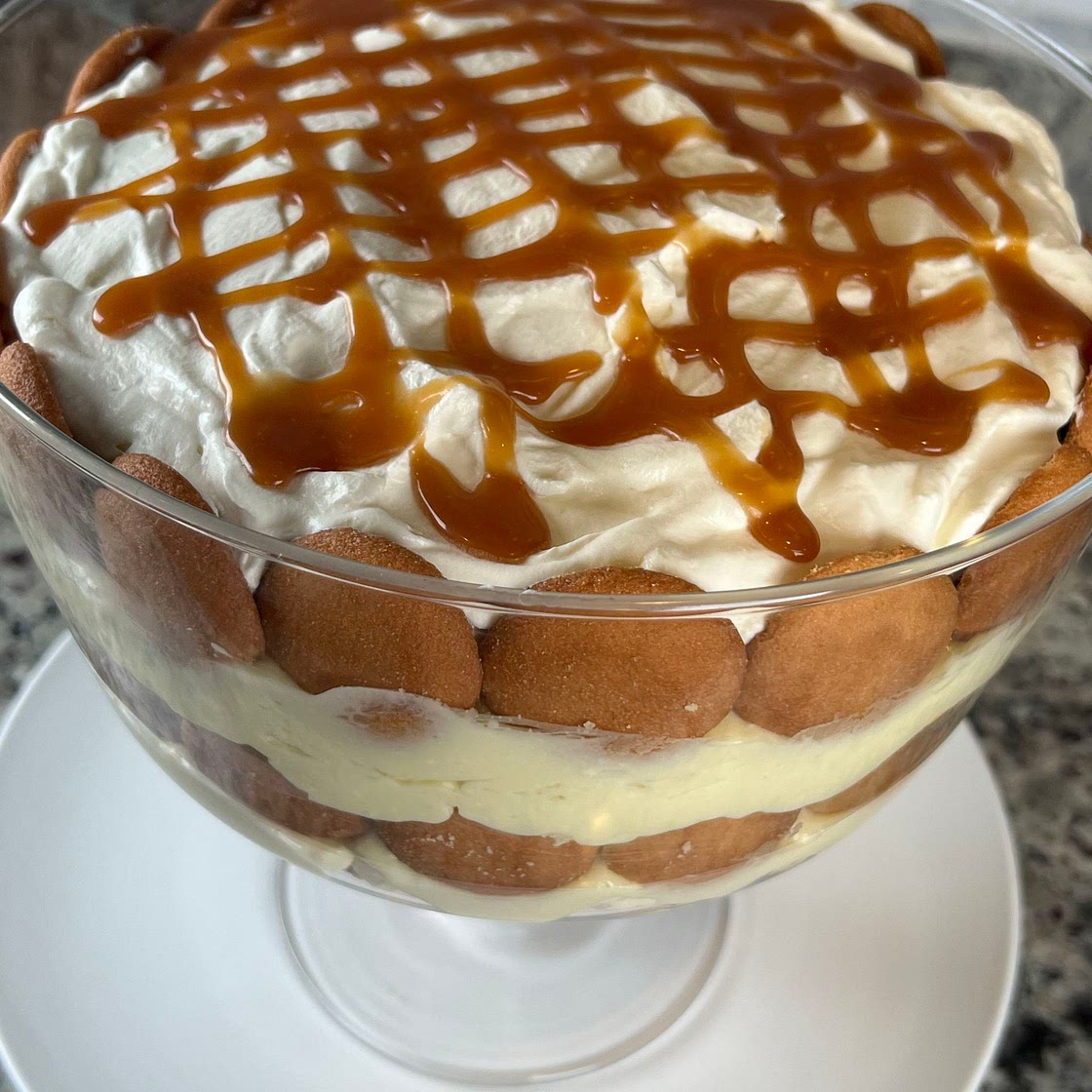 Salted Caramel Banana Pudding 