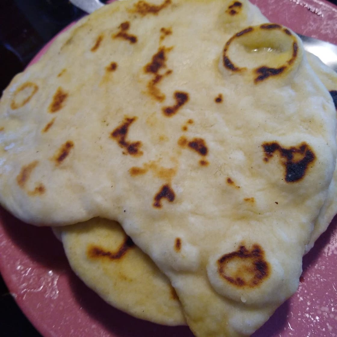 Soft and Fluffy Flatbread (No Yeast)