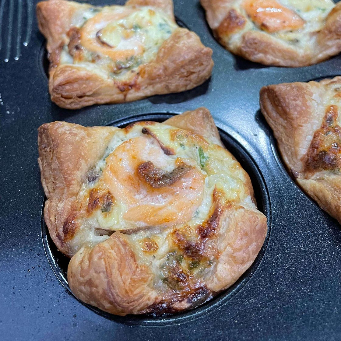 Salmon quiche