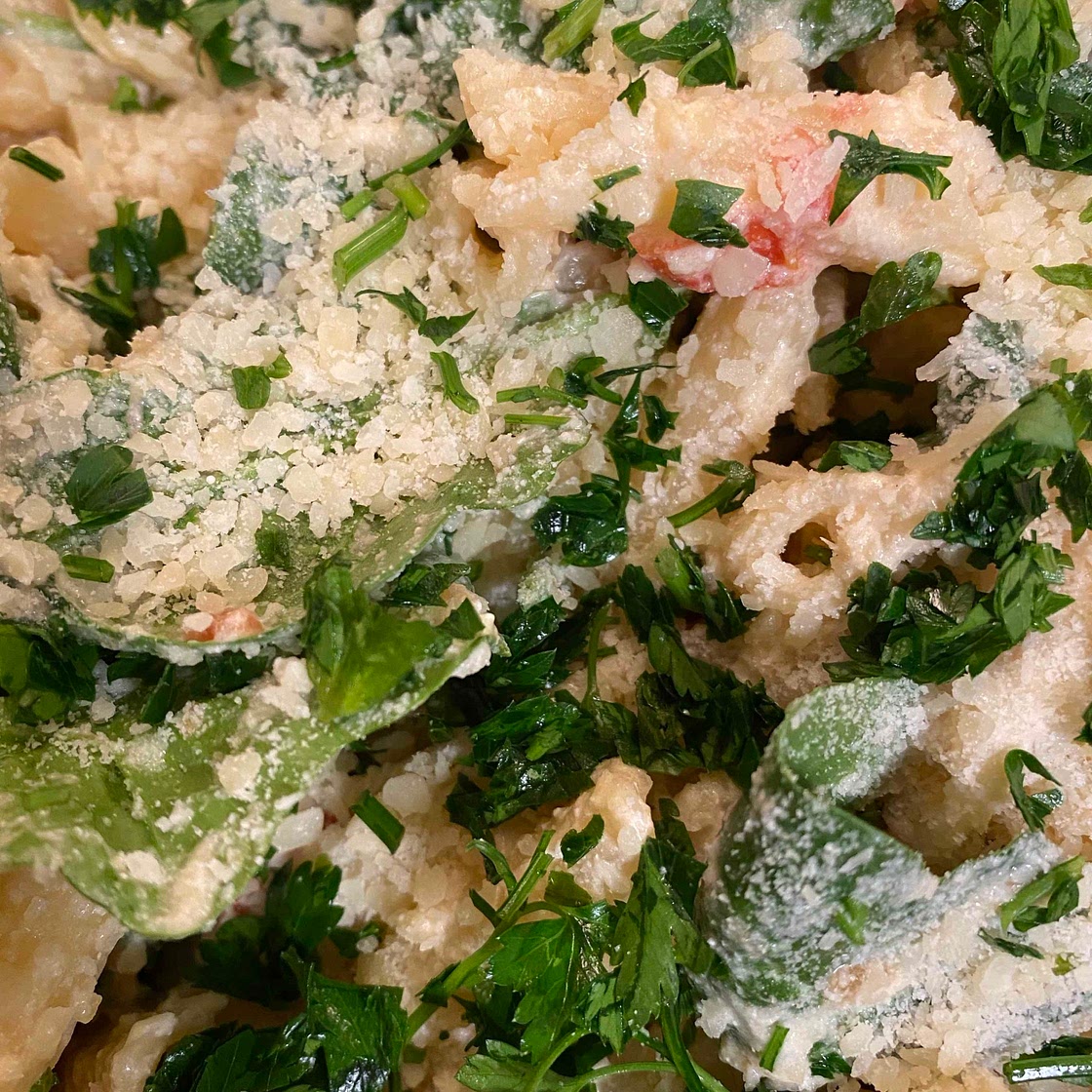 Roasted Garlic & Ricotta Pasta 