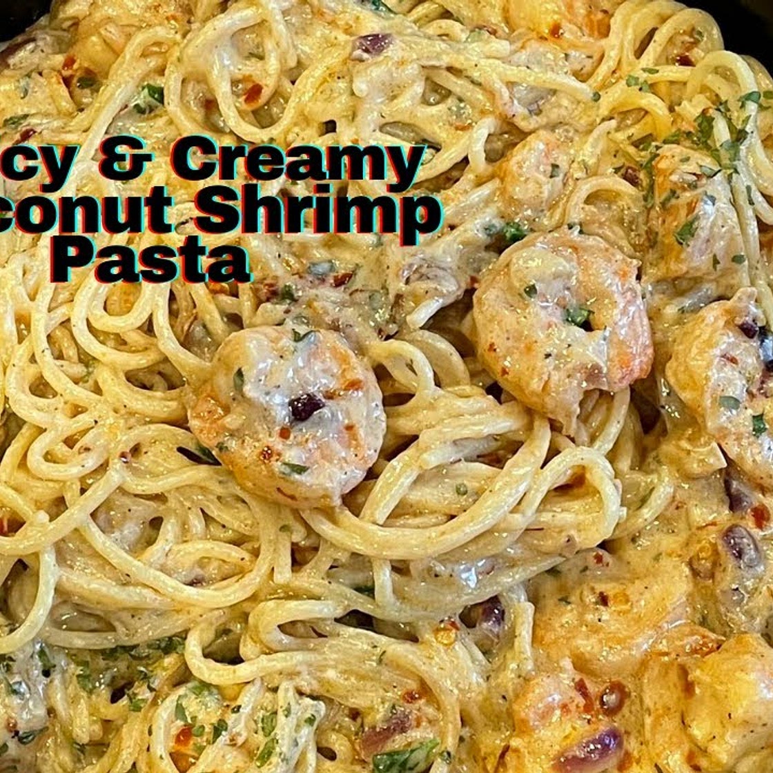 Creamy Coconut Shrimp Pasta 