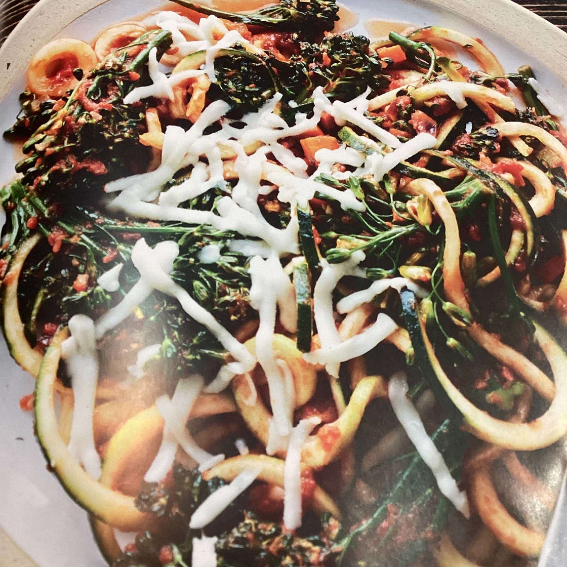 Veggie Loaded Zucchini Noodle Primavera From Skinny taste