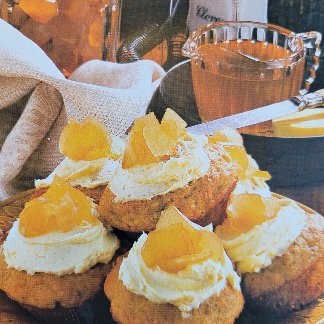 Banana and ginger muffins