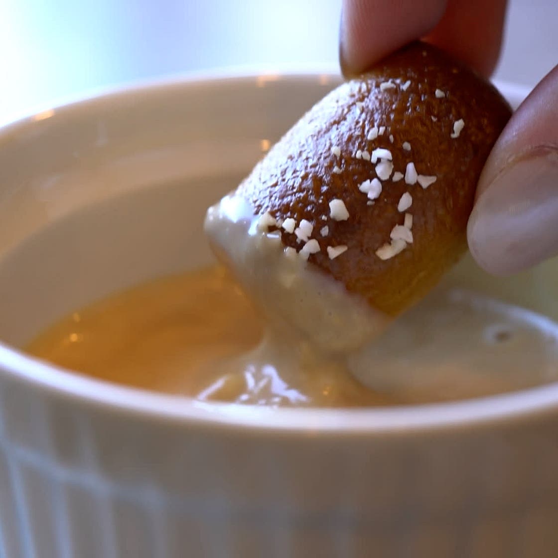 Honey Mustard Sauce and Soft Pretzel Bites