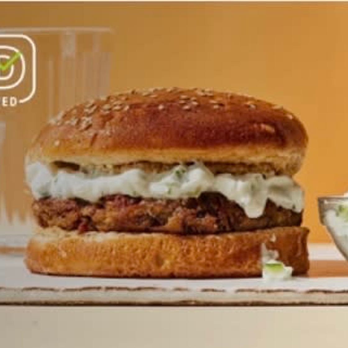 Lentil Burgers with Tzatziki Sauce 