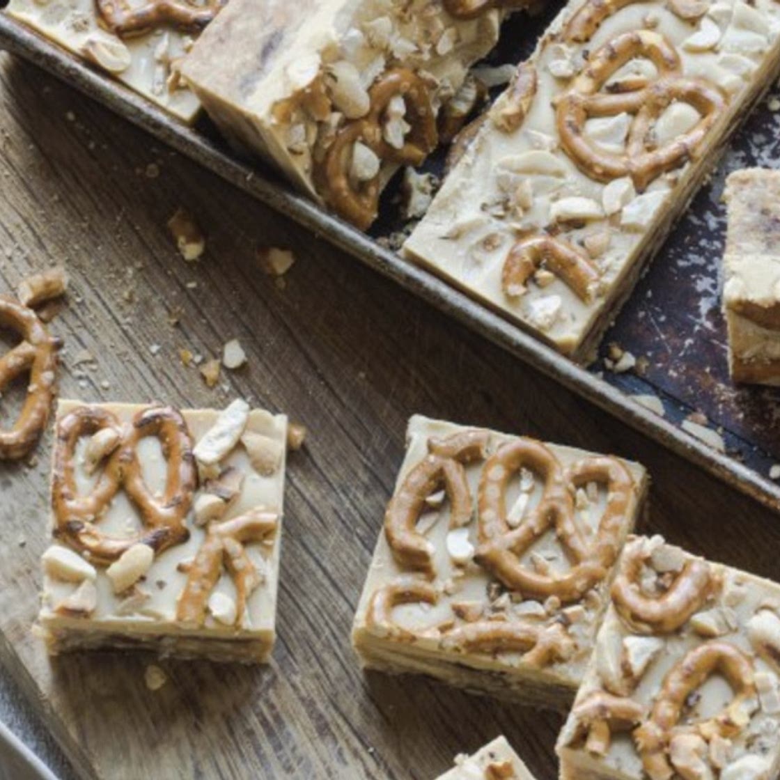 No-bake date, coconut, white chocolate and peanut butter slice. - Tots to Teens