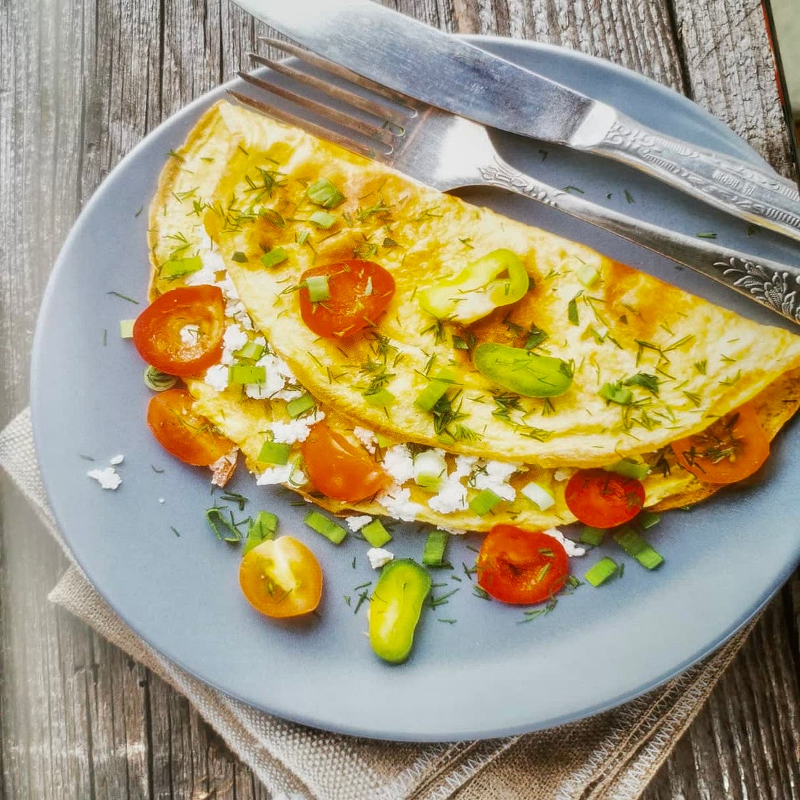Hüttenkäse Omelette