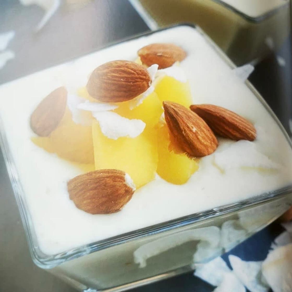 Erfrischende Mango-Kokos-Creme