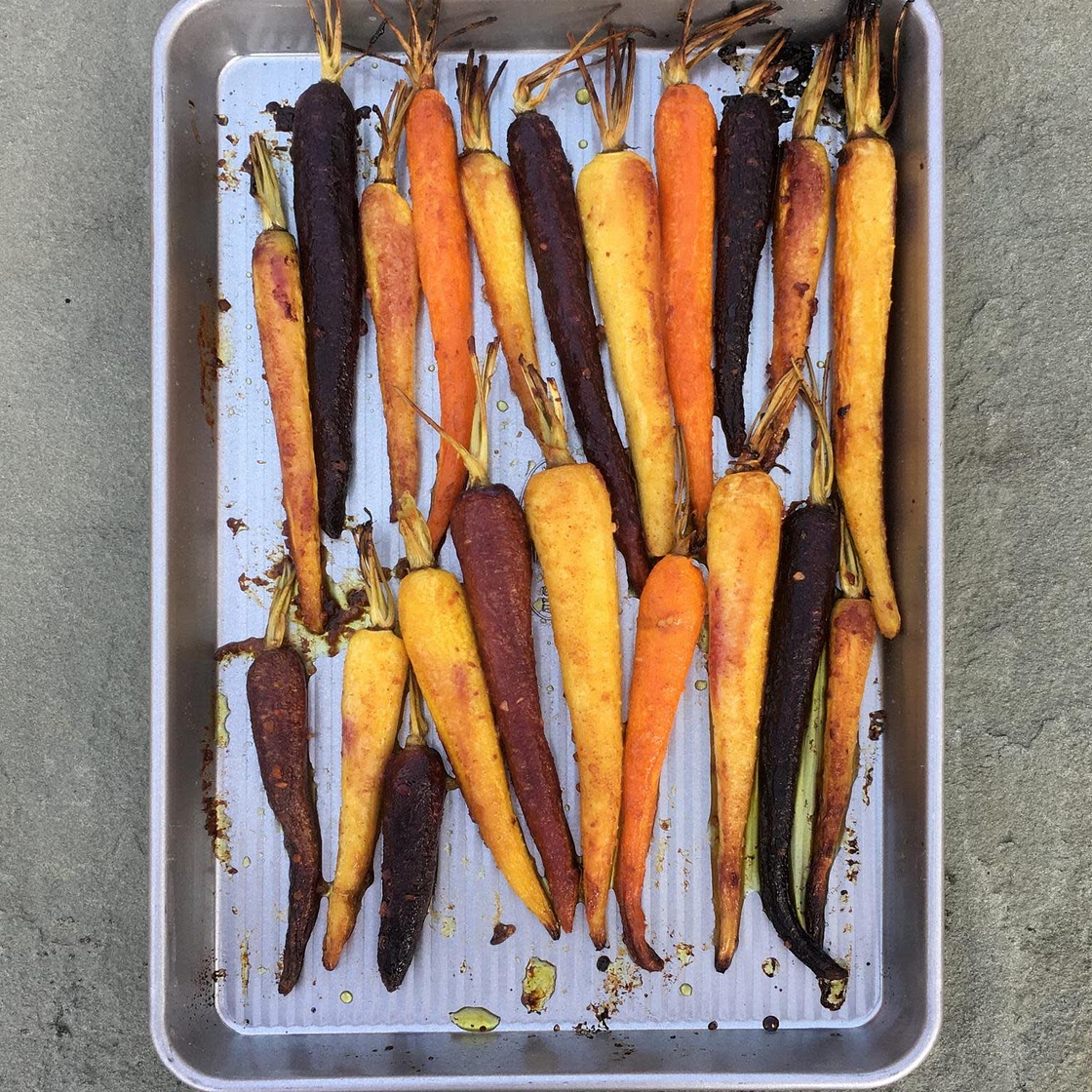 Honey Mustard Roasted Carrots