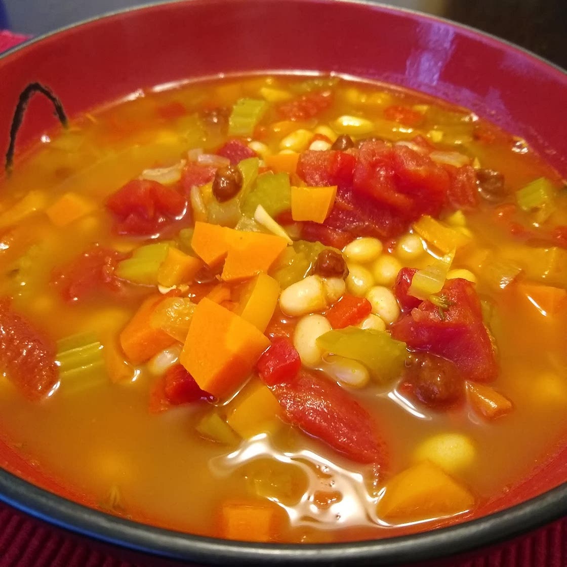 Smoky Tomato White Bean Soup