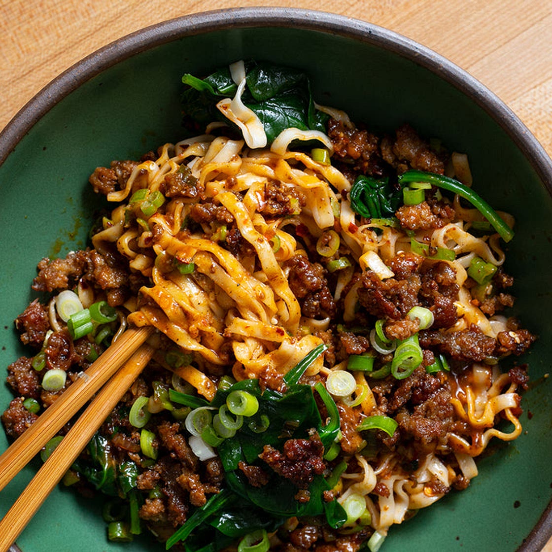 Tangy Chili Pork Noodles