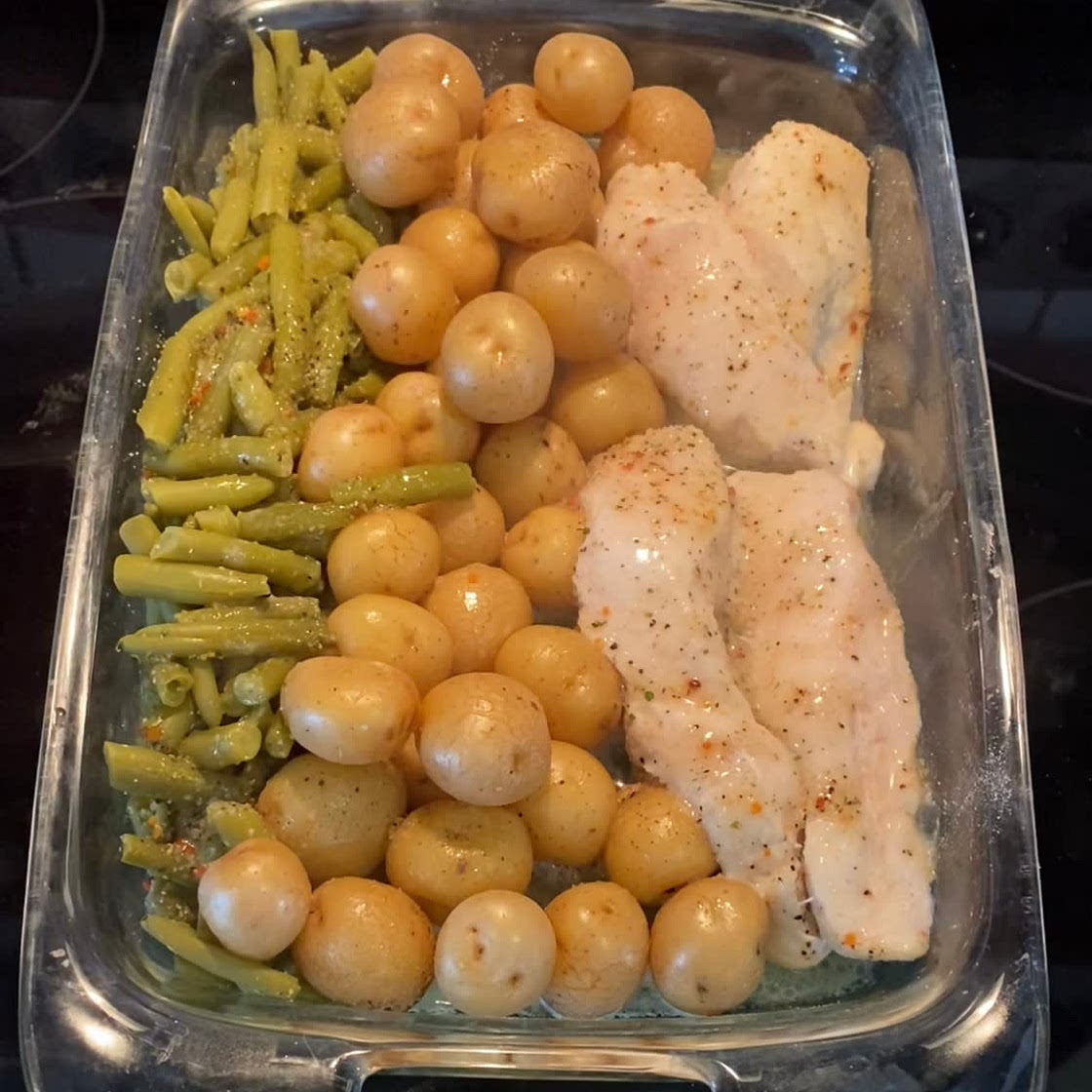 Italian Chicken, Potatoes and Green Beans