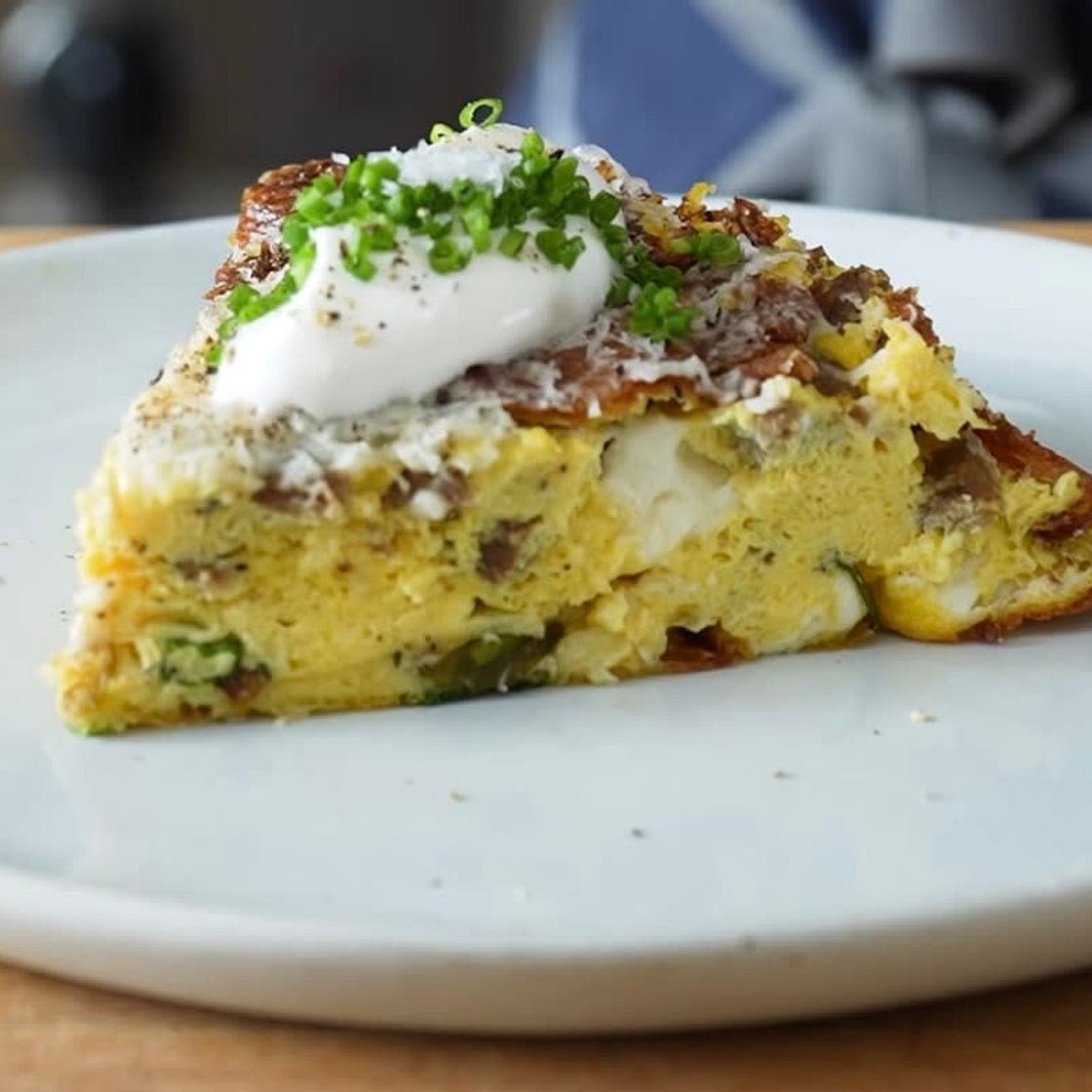 Frittata With Garlic Chantilly