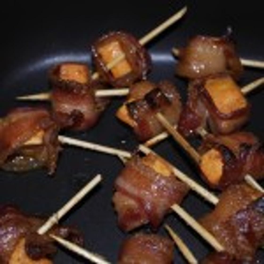 Bacon Wrapped Sweet Potato Bites - Bite The Road