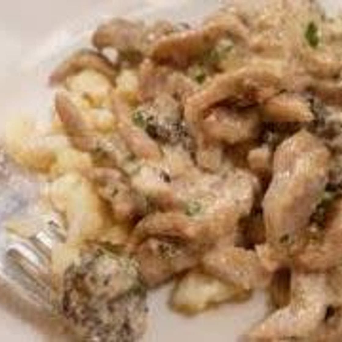 Veal with Wine & Cream Sauce