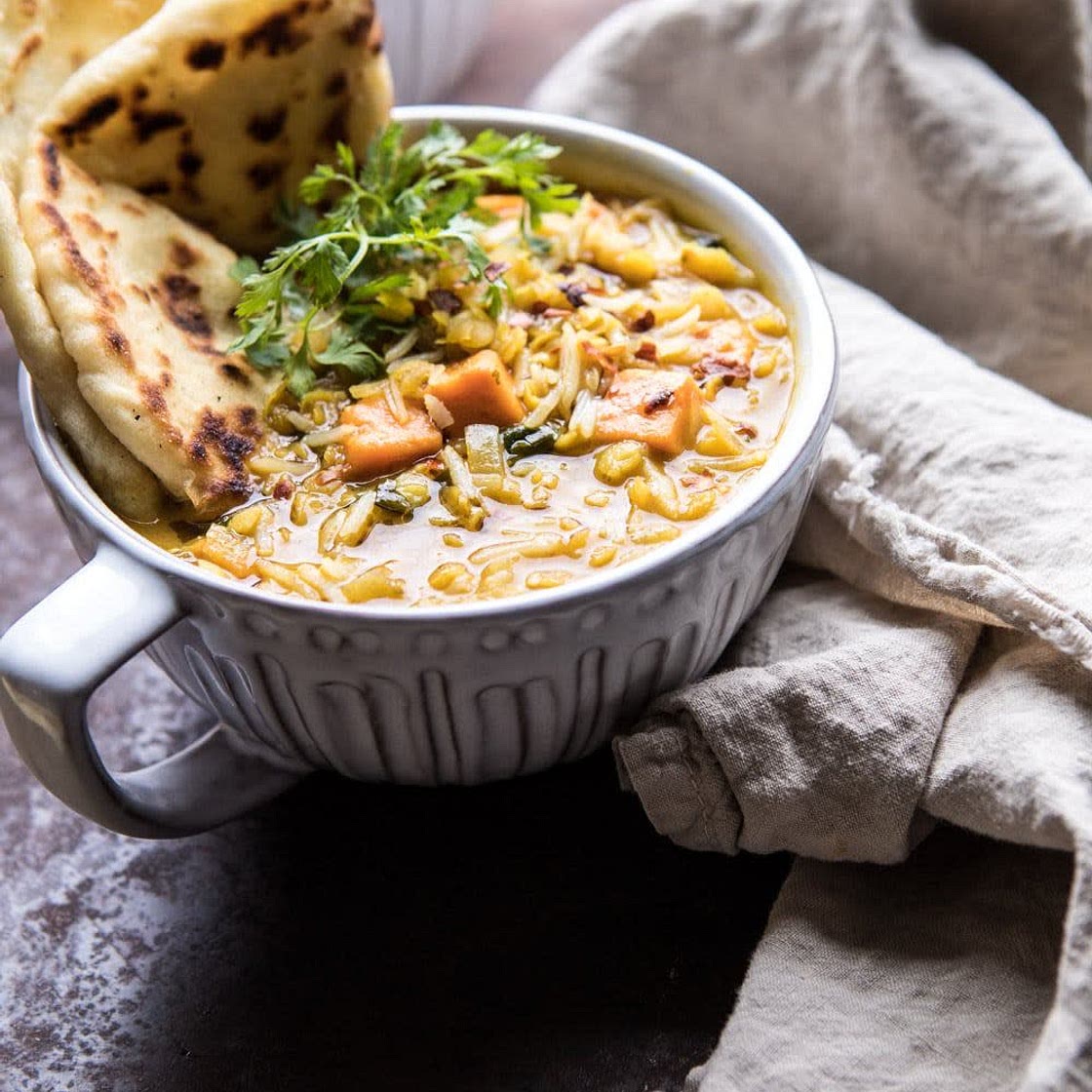 Coconut Sweet Potato Lentil Soup