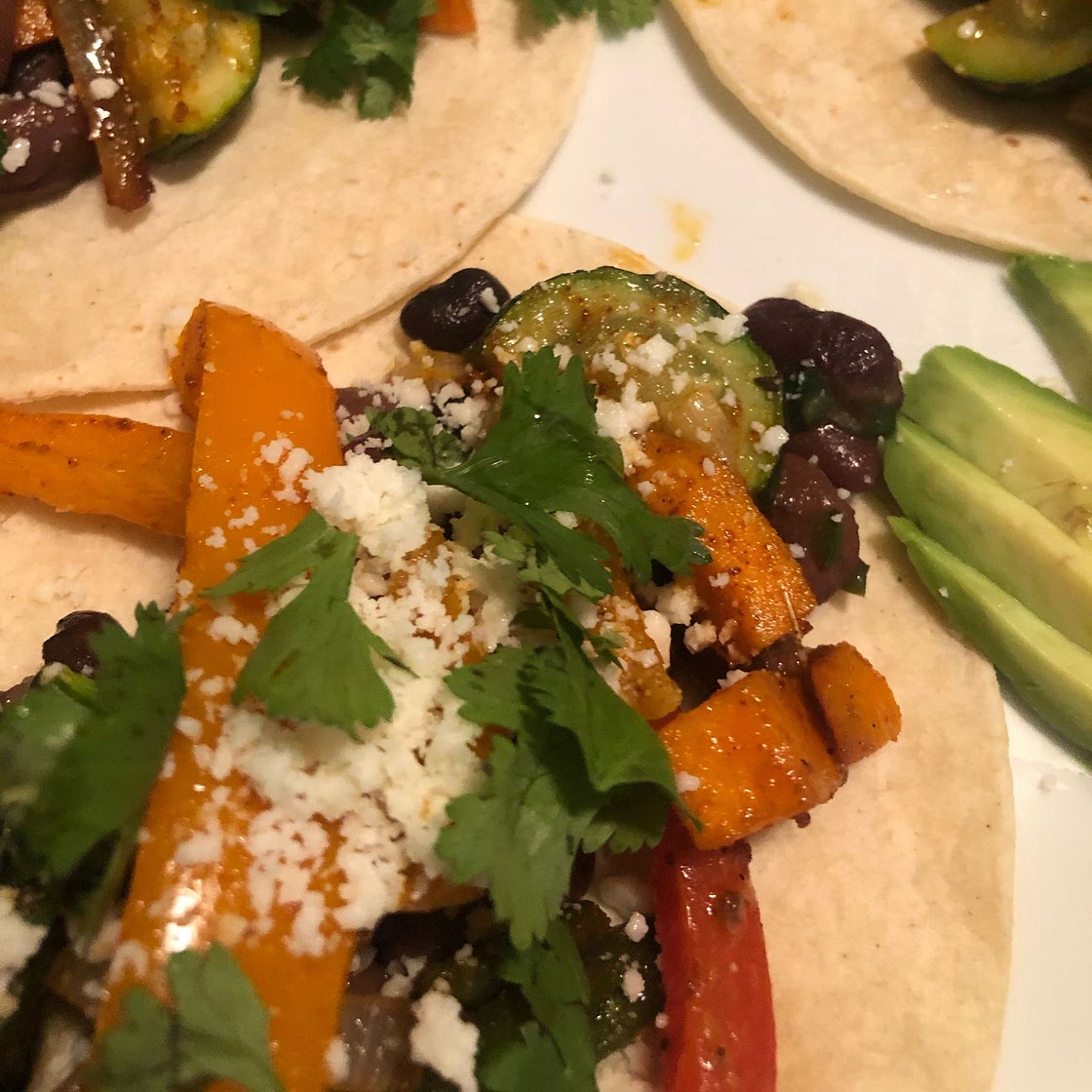 Vegetable fajitas