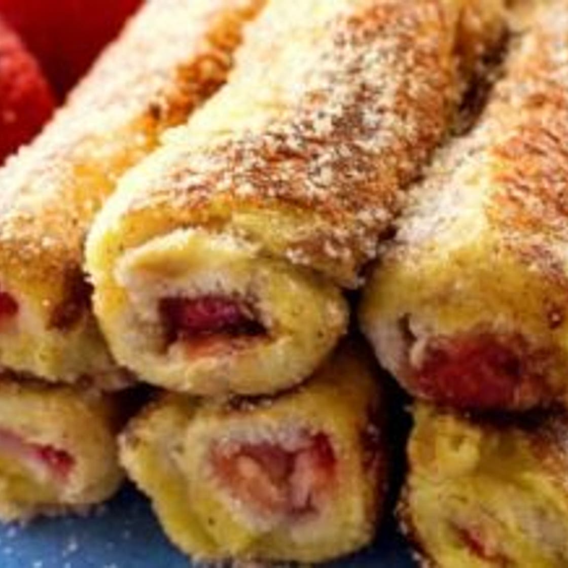 Keto Delicious Cream Cheese Stuffed French Toast Roll Ups