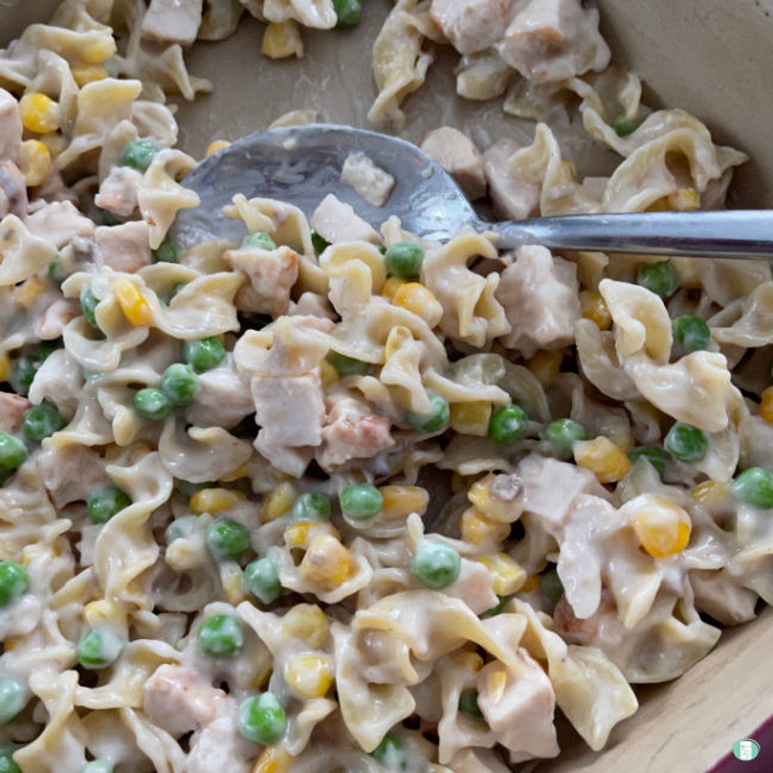 (Freezer Meals) Chicken Noodle Soup Casserole