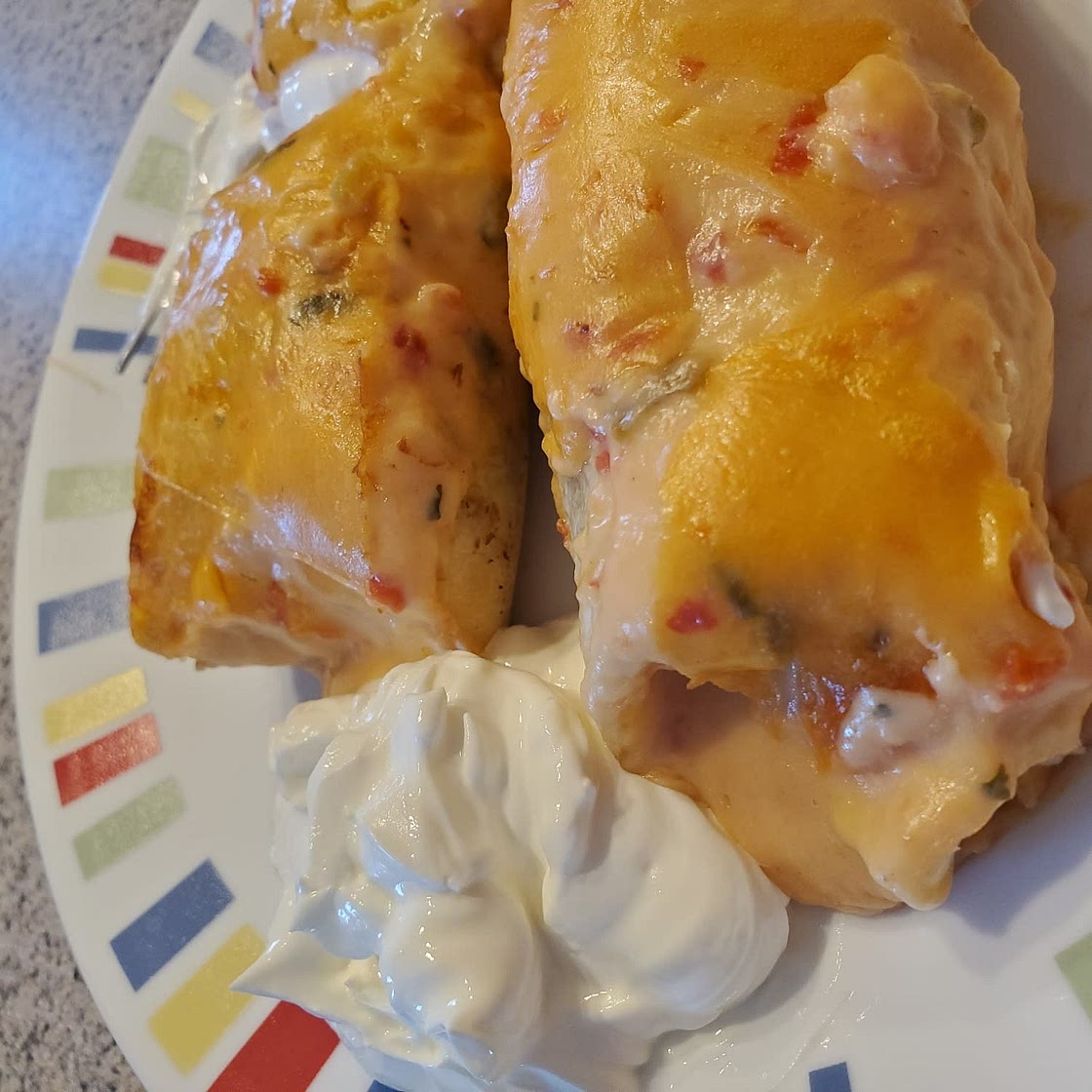 Air Fryer Beef & Bean Chimichangas