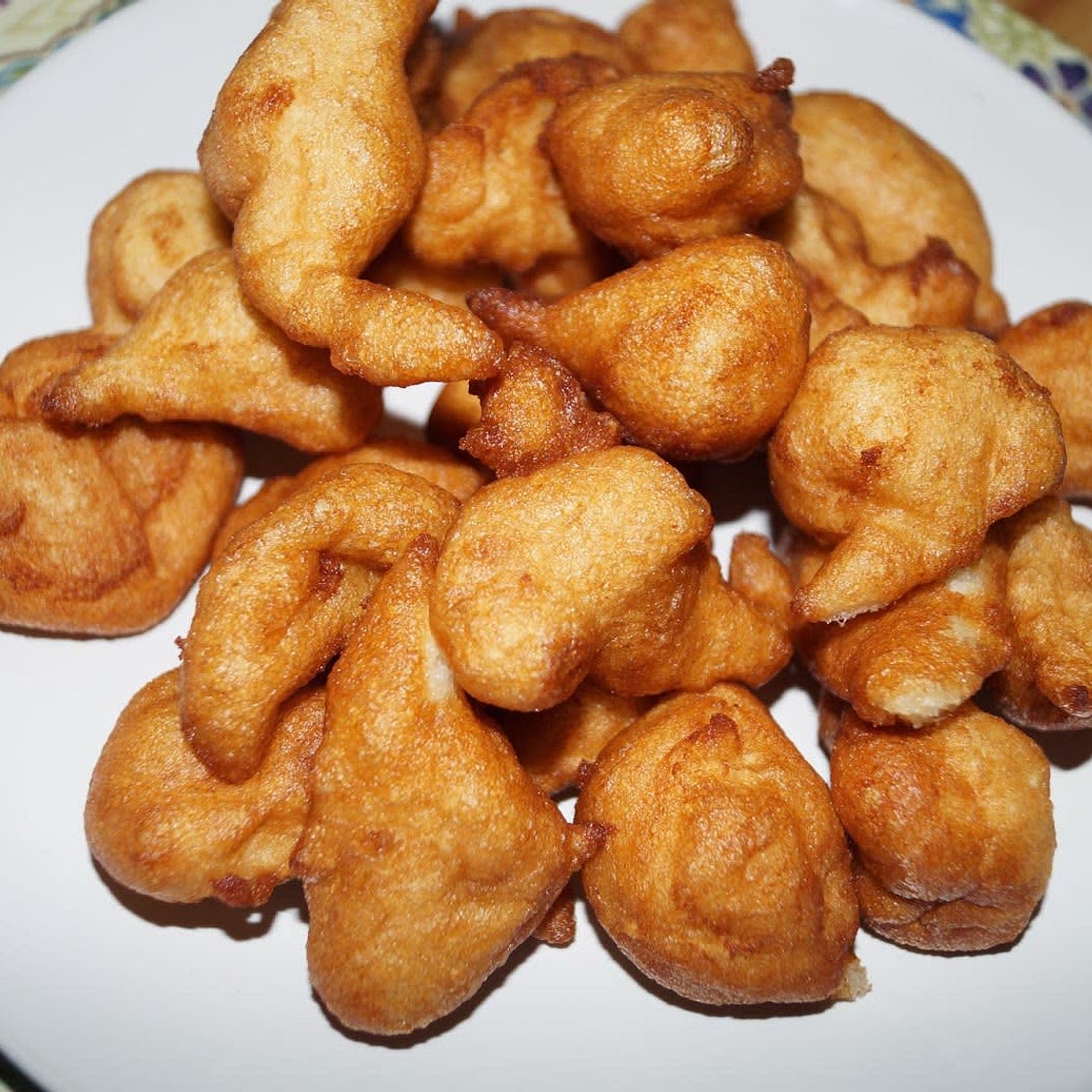 Binch Akara (deep fried bean fritters)